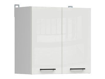 Кухонный шкаф навесной 60 см Junona Line BRW Black Red White G2D/60/57 белый меловой глянец фото - Купить Навесные кухонные шкафы BLACK RED WHITE в эпицентре мебели GerborDesign.com.ua