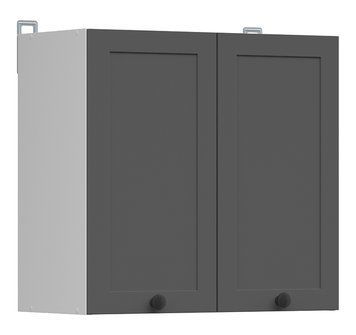 Кухонный шкаф навесной 60 см Junona Line BRW Black Red White G2D/60/57 белый / графит фото - Купить Навесные кухонные шкафы BLACK RED WHITE в эпицентре мебели GerborDesign.com.ua