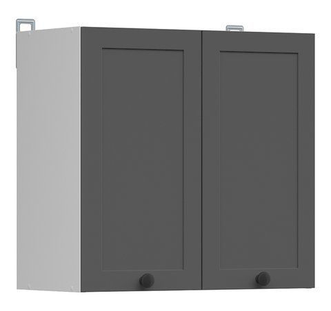 Кухонный шкаф навесной 60 см Junona Line BRW Black Red White G2D/60/57 белый / графит фото - Купить Навесные кухонные шкафы BLACK RED WHITE в эпицентре мебели GerborDesign.com.ua, Киев, Днепр, Львов, Луцк, Хмельницкий