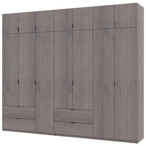 Шкаф с антресолью распашной для одежды Лукас Doros (Дорос) 3+4 ДСП 280х50х240 канноло фото - Купить Шкафы DOROS | ДОРОС в эпицентре мебели GerborDesign.com.ua, Киев, Днепр, Львов, Луцк, Хмельницкий
