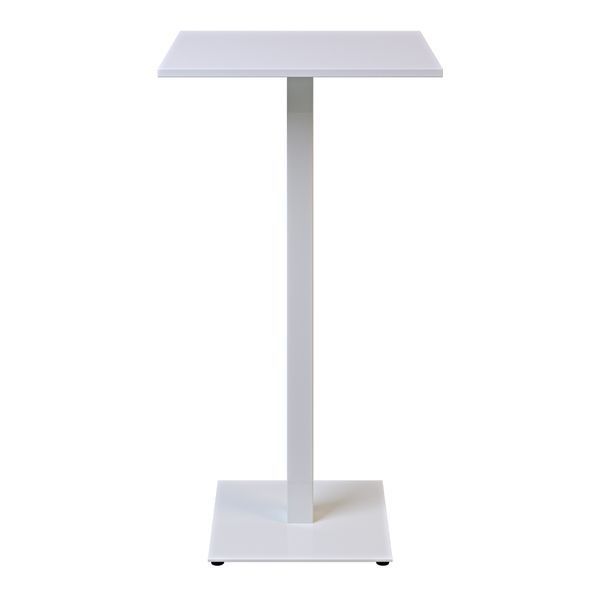 Стіл LOVKO Tetra light bar 60 х 60 білий метал / білий ДСП (текстура)  фото - Купити Столи LOVKO в епіцентрі меблів GerborDesign.com.ua