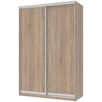 Шафа-купе Сіті Лайт Doros (Дорос) 2 ДСП 150х60х225 см дуб сонома фото - Купити Шафи-купе DOROS | ДОРОС в епіцентрі меблів GerborDesign.com.ua