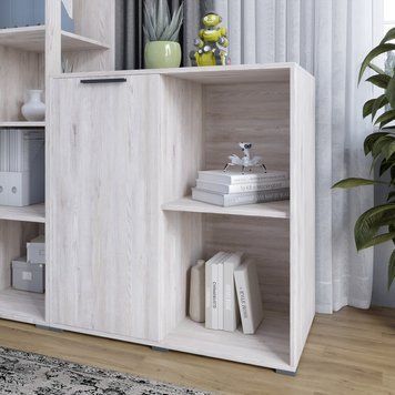 Тумба LION Краш 82x43x86 см (LION-044120) самоа димчастий фото - Купить Комоды LION в эпицентре мебели GerborDesign.com.ua
