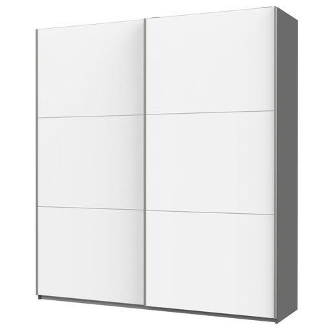 Шкаф-купе G-Кайзер Doros (Дорос) 2 ДСП / 3 части 220х60х240 графит / белый фото - Купить Шкафы-купе DOROS | ДОРОС в эпицентре мебели GerborDesign.com.ua, Киев, Днепр, Львов, Луцк, Хмельницкий