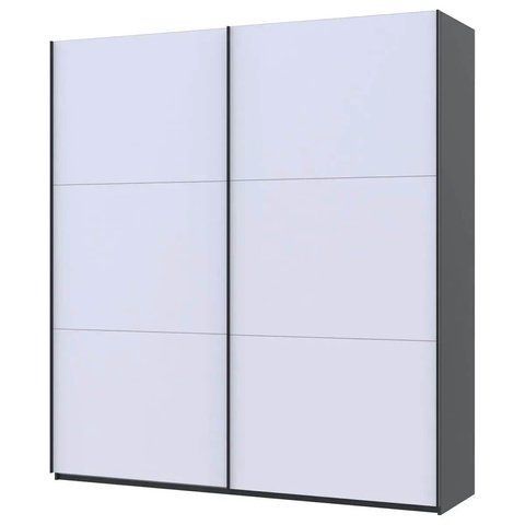 Шафа-купе G-Кайзер Doros (Дорос) 2 ДСП / 3 частини 220х60х240 антрацит / білий фото - Купити Шафи-купе DOROS | ДОРОС в епіцентрі меблів GerborDesign.com.ua, Київ, Дніпро, Львів, Луцьк, Хмельницький