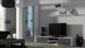Тумба под телевизор SOHO Cama Meble RTV 180 S3 білий / сірий глянець фото 4 - мебель Тумбы ТВ CAMA MEBLE