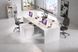 Стіл офісний письмовий Perfect Home Тео / Teo 3S/138 з 3 шухлядами білий фото 1 - меблі Столи письмові PERFECT HOME