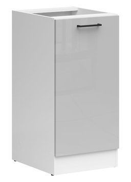 Кухонная тумба 40 см Junona Line BRW Black Red White D1D/40/82 білий / світло-сірий глянець фото - Купить Нижние кухонные шкафы BLACK RED WHITE в эпицентре мебели GerborDesign.com.ua
