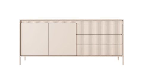 Комод Perfect Home Сенсо / Senso 2-дверный с 3 ящиками 2D3S/187 бежевый фото - Купить Комоды PERFECT HOME в эпицентре мебели GerborDesign.com.ua