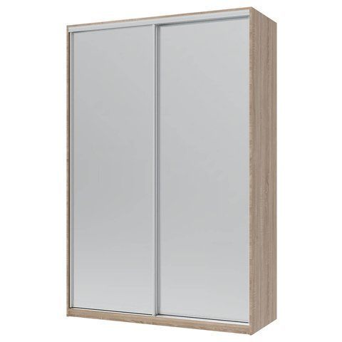 Шкаф-купе Сити Лайт Doros (Дорос) 2 Зеркала 150х60х225 см дуб сонома фото - Купить Шкафы-купе DOROS | ДОРОС в эпицентре мебели GerborDesign.com.ua, Киев, Днепр, Львов, Луцк, Хмельницкий