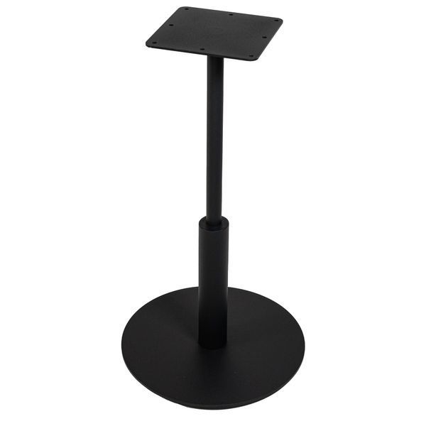 Стол LOVKO Ibiza R light d-60 черный металл/черный ДСП (текстура)  фото - Купить Столы LOVKO в эпицентре мебели GerborDesign.com.ua