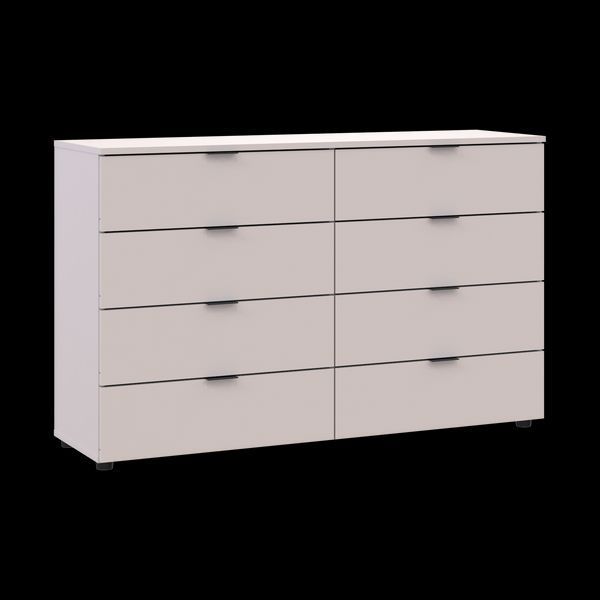 Комод Рон 8 Doros (Дорос) 8 шухляд 130х38х81 см кашемір фото - Купити Комоди DOROS | ДОРОС в епіцентрі меблів GerborDesign.com.ua, Київ, Дніпро, Львів, Луцьк, Хмельницький