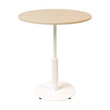 Стол LOVKO Ibiza R light d-70 белый металл/дуб ДСП (текстура)  фото - Купить Столы LOVKO в эпицентре мебели GerborDesign.com.ua