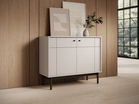 Комод Perfect Home Джапанди / Japandi K104 2-дверный кашемир фото - Купить Комоды PERFECT HOME в эпицентре мебели GerborDesign.com.ua, Киев, Днепр, Львов, Луцк, Хмельницкий