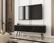 Тумба під телевізор Perfect Home Оро / Oro 2-дверна з чорними ніжками RTV135 черный мрамор роял фото 1 - меблі Тумби ТВ PERFECT HOME