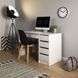 Стіл туалетний письмовий Perfect Home Ада / Ada 5S/120 з 5 шухядами білий глянець фото 2 - меблі Туалетні столики PERFECT HOME