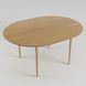 Стіл розкладний LOVKO Silva d-120+40 натуральний ясен  фото 4 - меблі Столи LOVKO