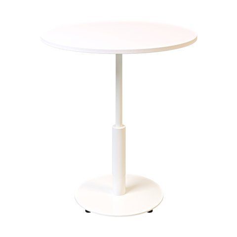 Стіл LOVKO Ibiza R light d-70 білий метал / білий ДСП (текстура)  фото - Купити Столи LOVKO в епіцентрі меблів GerborDesign.com.ua, Київ, Дніпро, Львів, Луцьк, Хмельницький