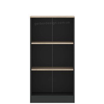 Стеллаж Офис Нью Гербор KOM60 Office New Gerbor антрацит / дуб сонома фото - Купить Стеллажи ГЕРБОР | GERBOR в эпицентре мебели GerborDesign.com.ua