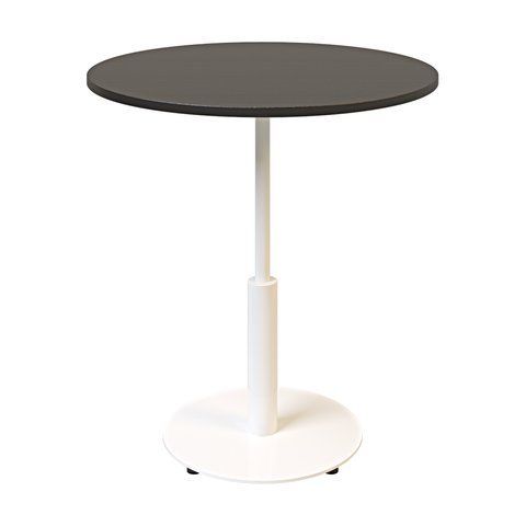 Стіл LOVKO Ibiza R light d-70 білий метал / чорне ДСП (текстура)  фото - Купити Столи LOVKO в епіцентрі меблів GerborDesign.com.ua, Київ, Дніпро, Львів, Луцьк, Хмельницький