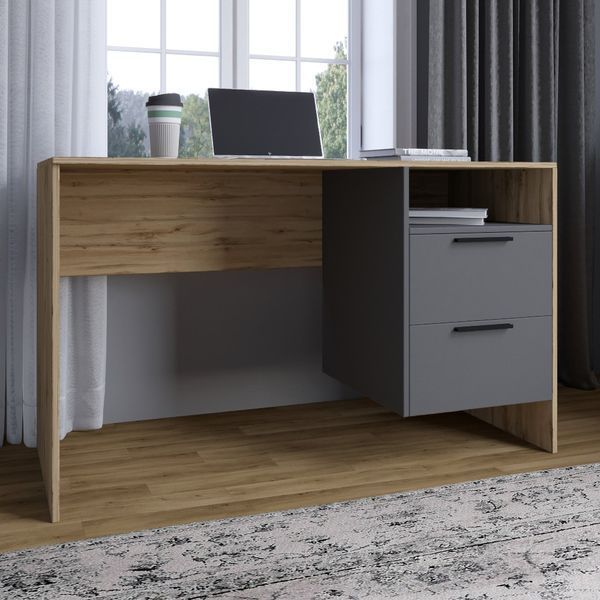 Комплект меблів LION Краш із 4 елементів (LION-044189) дуб аппалачі / антрацит фото - Купити Дитячі LION в епіцентрі меблів GerborDesign.com.ua, Київ, Дніпро, Львів, Луцьк, Хмельницький