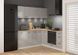 Угловая кухня 200x200 см Junona Line BRW, кухонный угловой гарнитур 2x2 м Black Red White білий / світло-сірий глянець фото 1 - мебель Кухни BLACK RED WHITE