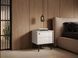 Тумба приліжкова Perfect Home Джапанді / Japandi S54 1-дверна кашемір фото 1 - меблі Тумби приліжкові PERFECT HOME