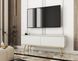 Тумба под телевизор Perfect Home Оро / Oro 2-дверная с золотыми ножками RTV135 MDF белый фото 1 - мебель Тумбы ТВ PERFECT HOME
