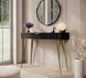Стіл туалетний Perfect Home Ланте / Lante 1S/100 з 1 шухлядою і золотими ніжками чорний фото 1 - меблі Туалетні столики PERFECT HOME