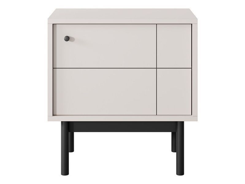 Тумба приліжкова Perfect Home Джапанді / Japandi S54 1-дверна кашемір фото - Купити Тумби приліжкові PERFECT HOME в епіцентрі меблів GerborDesign.com.ua