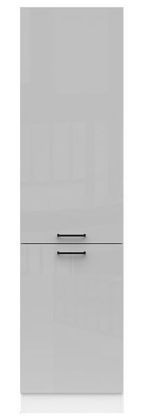 Кухонный шкаф высокий 50 см Junona Line BRW Black Red White D2D/50/195 білий / світло-сірий глянець фото - Купить Навесные кухонные шкафы BLACK RED WHITE в эпицентре мебели GerborDesign.com.ua, Киев, Днепр, Львов, Луцк, Хмельницкий