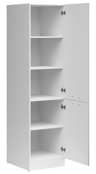 Кухонный шкаф высокий 50 см Junona Line BRW Black Red White D2D/50/195 білий / світло-сірий глянець фото - Купить Навесные кухонные шкафы BLACK RED WHITE в эпицентре мебели GerborDesign.com.ua, Киев, Днепр, Львов, Луцк, Хмельницкий