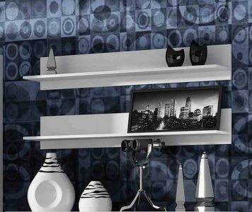 Полка (2 шт.) SOHO Cama Meble S5 белый фото - Купить Навесные полки  CAMA MEBLE в эпицентре мебели GerborDesign.com.ua