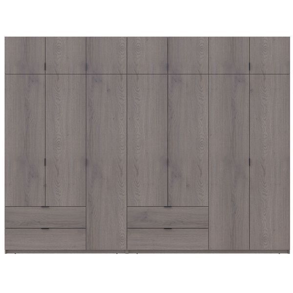 Шкаф с антресолью распашной для одежды Лукас Doros (Дорос) 3+4 ДСП 315х50х240 канноло фото - Купить Шкафы DOROS | ДОРОС в эпицентре мебели GerborDesign.com.ua
