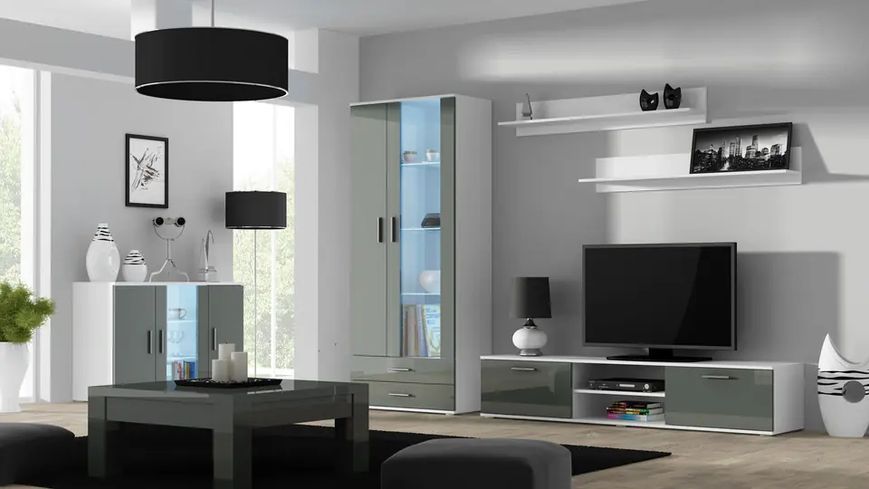 Полиця (2 шт.) SOHO Cama Meble S5 білий фото - Купити Навісні полиці CAMA MEBLE в епіцентрі меблів GerborDesign.com.ua