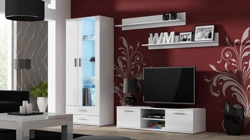 Полиця (2 шт.) SOHO Cama Meble S5 білий фото - Купити Навісні полиці CAMA MEBLE в епіцентрі меблів GerborDesign.com.ua