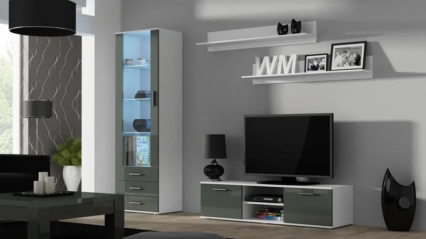 Полиця (2 шт.) SOHO Cama Meble S5 білий фото - Купити Навісні полиці CAMA MEBLE в епіцентрі меблів GerborDesign.com.ua