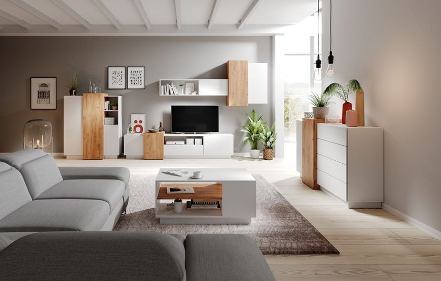 Комод Perfect Home 3Д / 3D 3-дверный 3D/110 белый / дуб крафт золотой фото - Купить Комоды PERFECT HOME в эпицентре мебели GerborDesign.com.ua