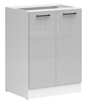 Кухонная тумба 60 см Junona Line BRW Black Red White D2D/60/82 білий / світло-сірий глянець фото - Купить Нижние кухонные шкафы BLACK RED WHITE в эпицентре мебели GerborDesign.com.ua