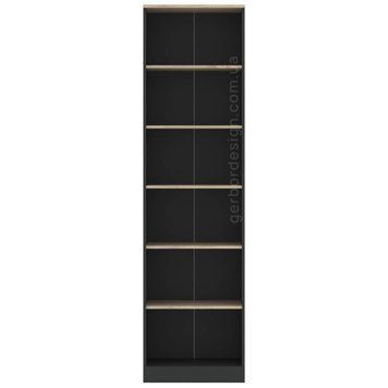 Стеллаж Офис Нью Гербор REG60 Office New Gerbor антрацит / дуб сонома фото - Купить Стеллажи ГЕРБОР | GERBOR в эпицентре мебели GerborDesign.com.ua