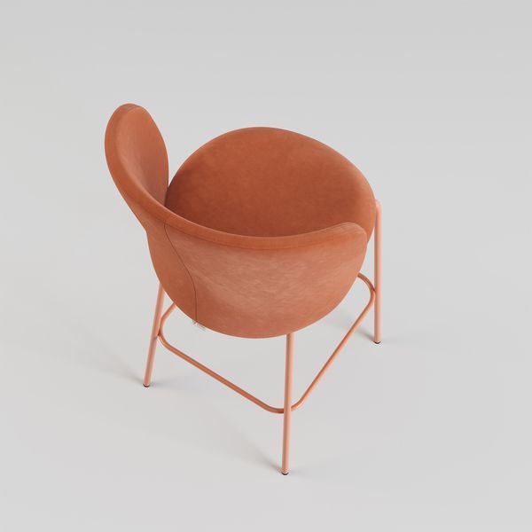 Стул полубарный LOVKO Lilo LOVKO Exclusive LOVKO Terracotta LOVKO Velvet  фото - Купить Барные стулья LOVKO в эпицентре мебели GerborDesign.com.ua