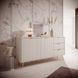 Комод Perfect Home Ланте / Lante 2-дверный с 3 ящиками и золотыми ножками 2D3S/163 бежевый фото 1 - мебель Комоды PERFECT HOME