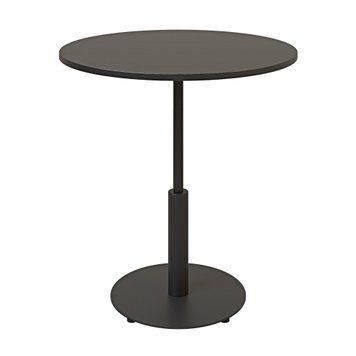 Стол LOVKO Ibiza R light d-70 черный металл/черный ДСП (текстура)  фото - Купить Столы LOVKO в эпицентре мебели GerborDesign.com.ua