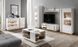Витрина высокая Perfect Home Арко / Arco 1-дверная 1D1W/60 белый глянец / дуб грандсон фото 7 - мебель Витрины PERFECT HOME