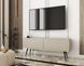 Тумба под телевизор Perfect Home Оро / Oro 2-дверная с черными ножками RTV135 MDF бежевый фото 1 - мебель Тумбы ТВ PERFECT HOME