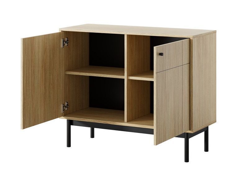 Комод Perfect Home Джапанді / Japandi K104 2-дверний Дуб линео фото - Купити Комоди PERFECT HOME в епіцентрі меблів GerborDesign.com.ua