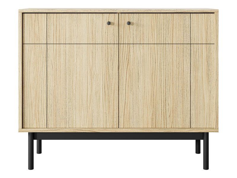 Комод Perfect Home Джапанді / Japandi K104 2-дверний Дуб линео фото - Купити Комоди PERFECT HOME в епіцентрі меблів GerborDesign.com.ua