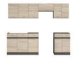 Кухня 240 см Junona Line BRW, кухонный гарнитур 2,4м Black Red White венге / дуб сонома фото - Купить Кухни BLACK RED WHITE в эпицентре мебели GerborDesign.com.ua, Киев, Днепр, Львов, Луцк, Хмельницкий