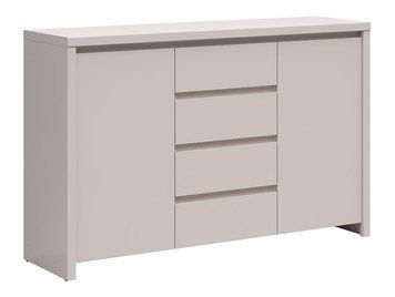 Комод Kaspian BRW 144 см с 2 дверцами и 4 ящиками BLACK RED WHITE KOM2D4S кашемир фото - Купить Комоды BLACK RED WHITE в эпицентре мебели GerborDesign.com.ua