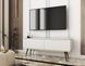 Тумба під телевізор Perfect Home Оро / Oro 2-дверна з чорними ніжками RTV135 MDF білий фото 1 - меблі Тумби ТВ PERFECT HOME